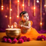 diwali theme baby photoshoot