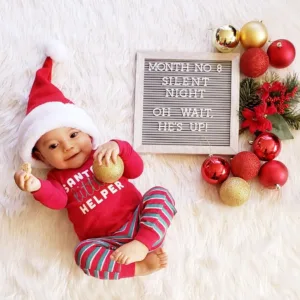 christmas theme baby photoshoot